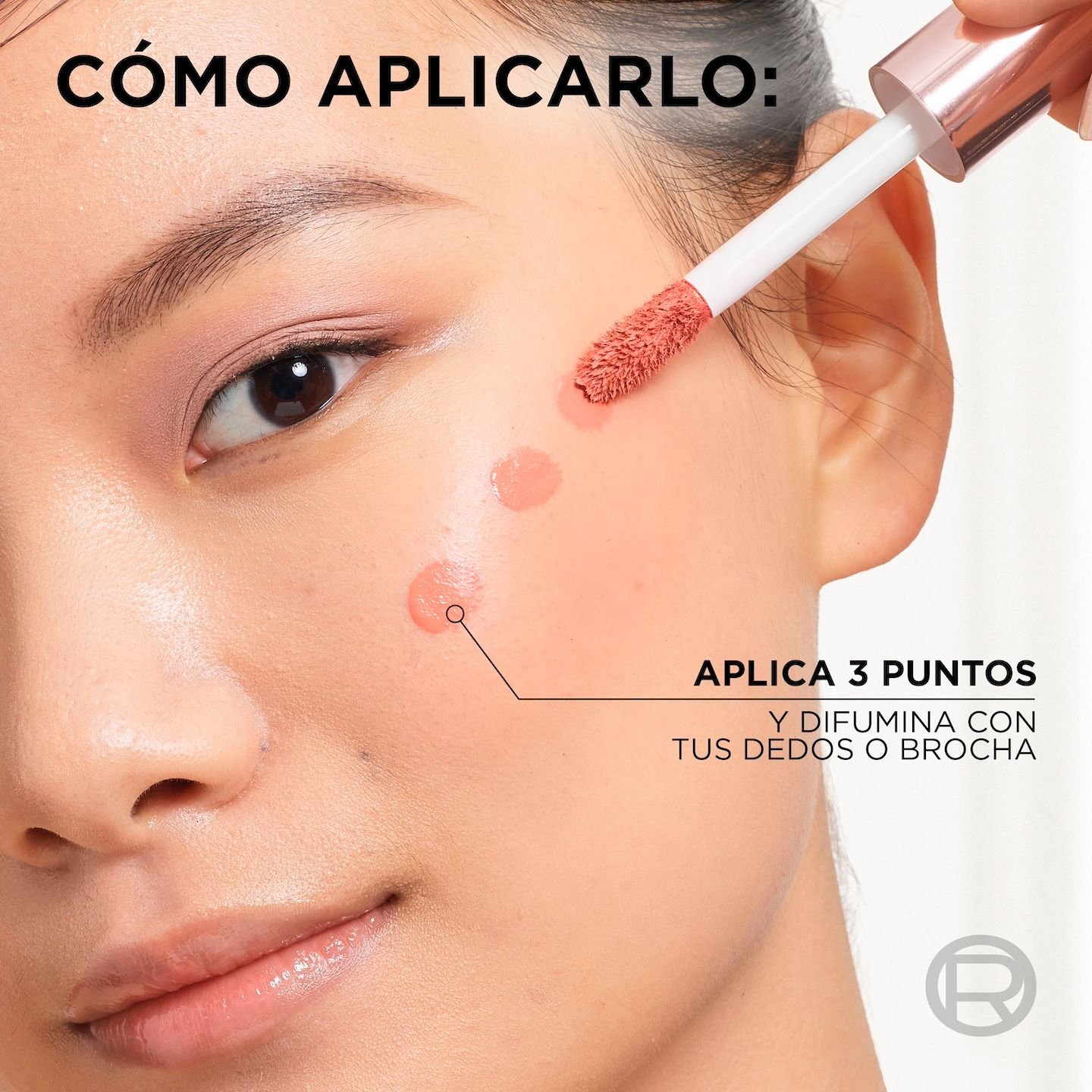 Lumi liquid blush, rubor liquido radiante L'Oréal Paris pigmentacion